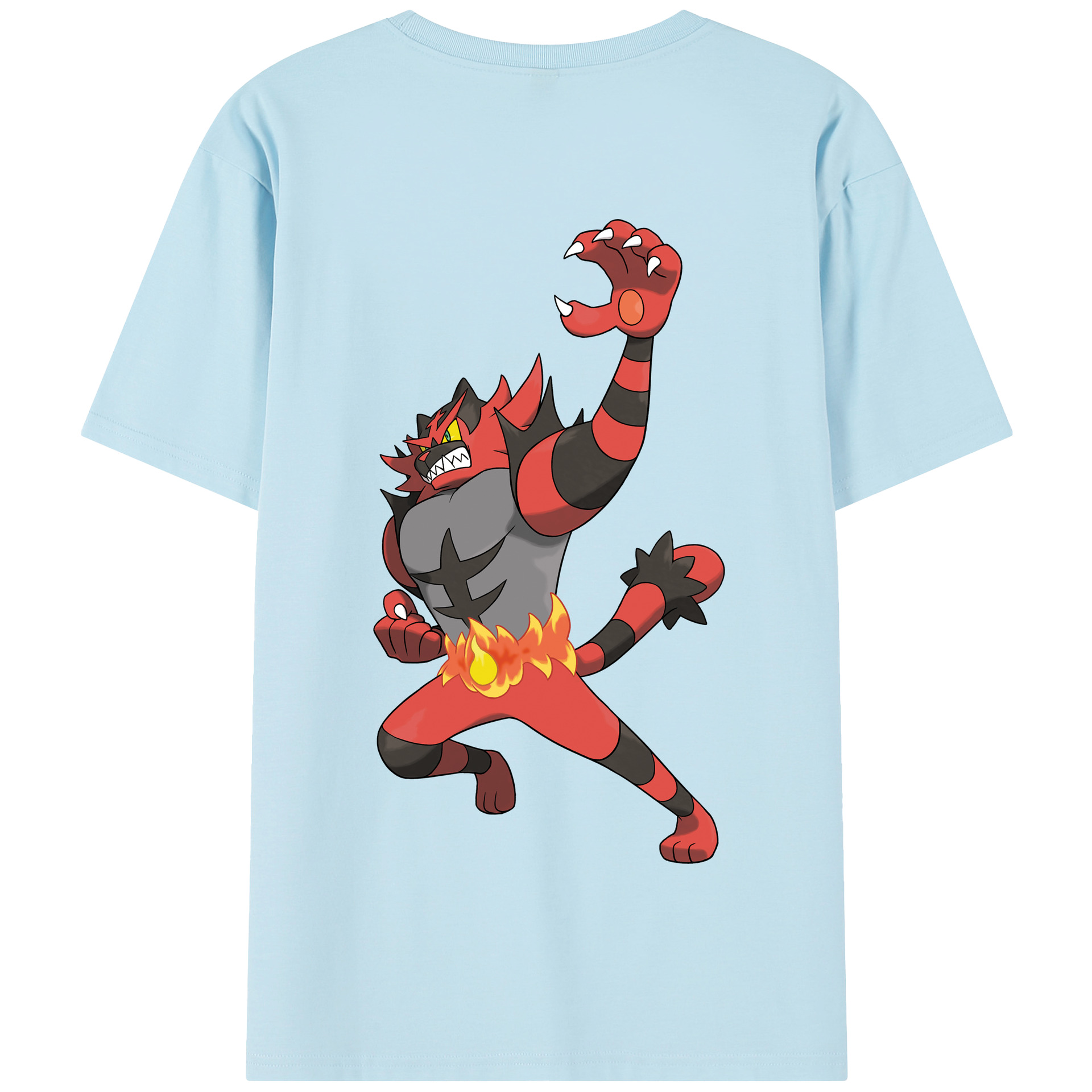 （画像用） ポケットモンスター Pokémon 綿100％半袖Tシャツ（背面プリント）